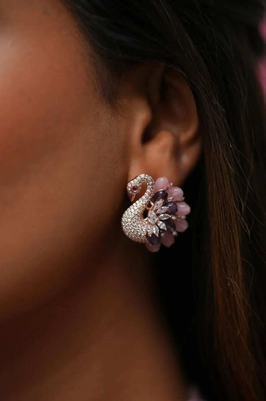 Russell Peacock Pastel Beaded Diamond Set | LaLa Land Collection