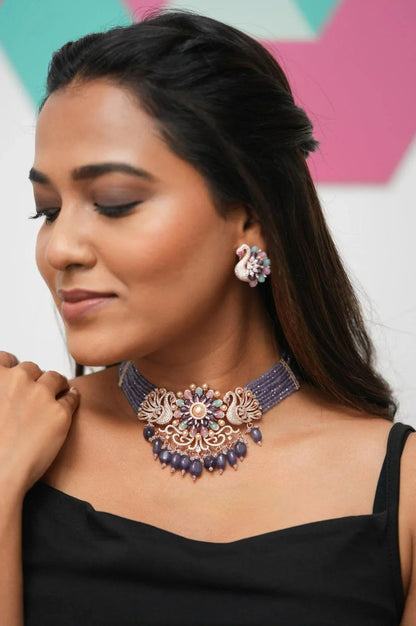 Russell Peacock Pastel Beaded Diamond Set | LaLa Land Collection