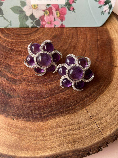 Glow Getter Big Gemstone Studs | GemZee Collection