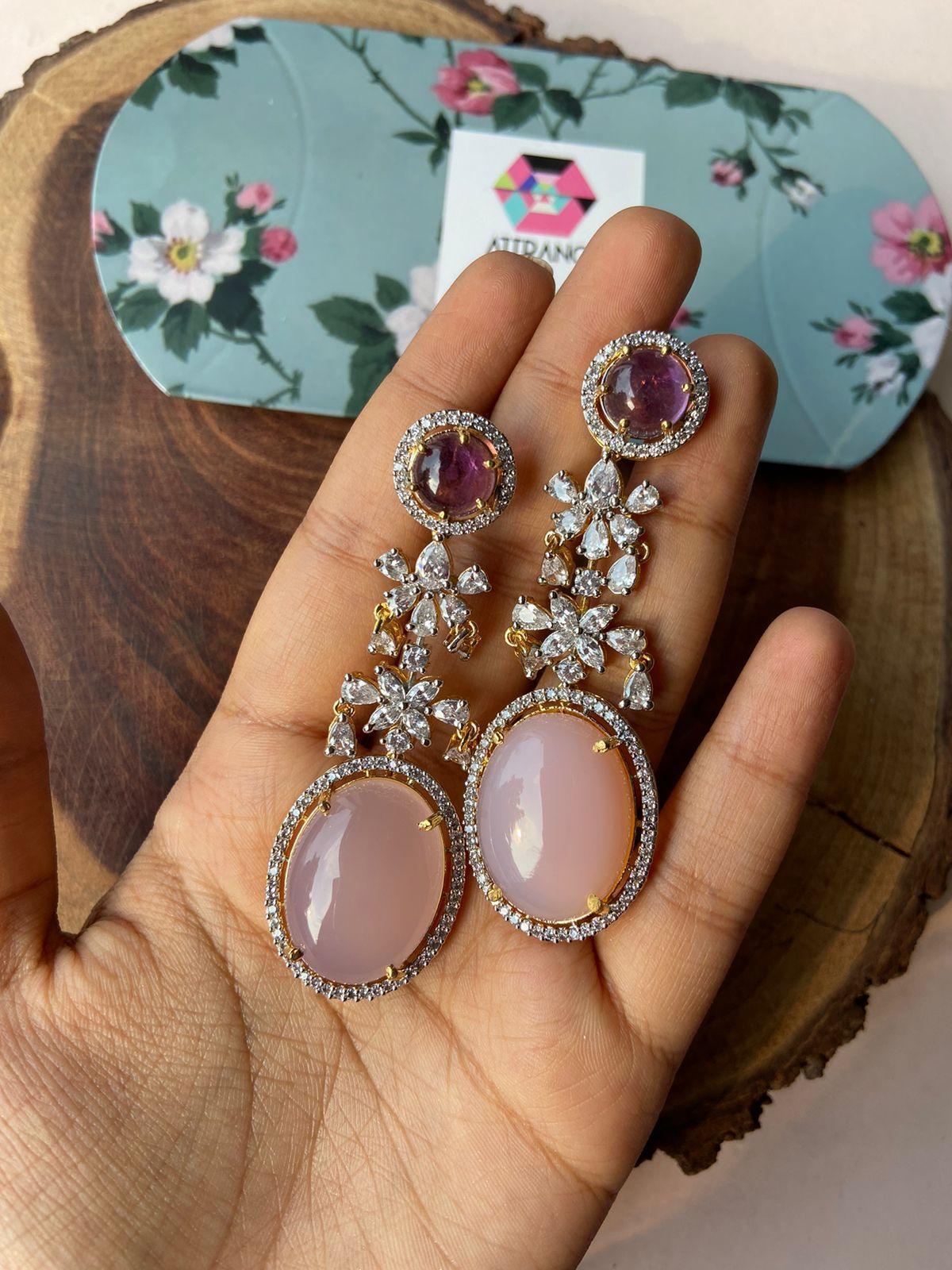 Dazzle & Delight Gemstone Diamond Earrings | GemZ Collection