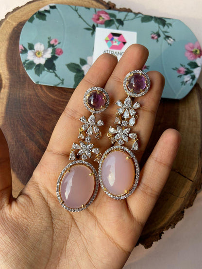 Dazzle & Delight Gemstone Diamond Earrings | GemZ Collection
