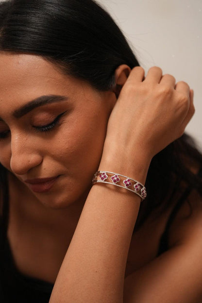 Evelyn Diamond Kada | Coloured Stone | Daily Wear