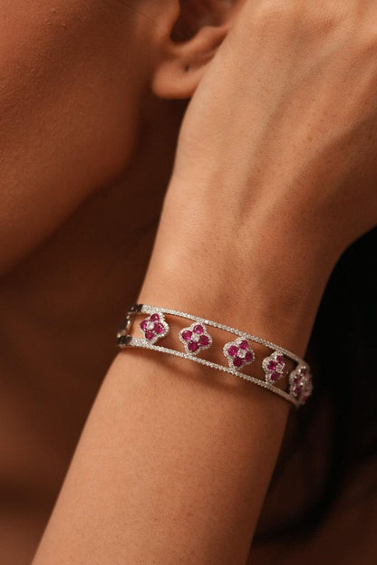 Evelyn Diamond Kada | Coloured Stone | Daily Wear