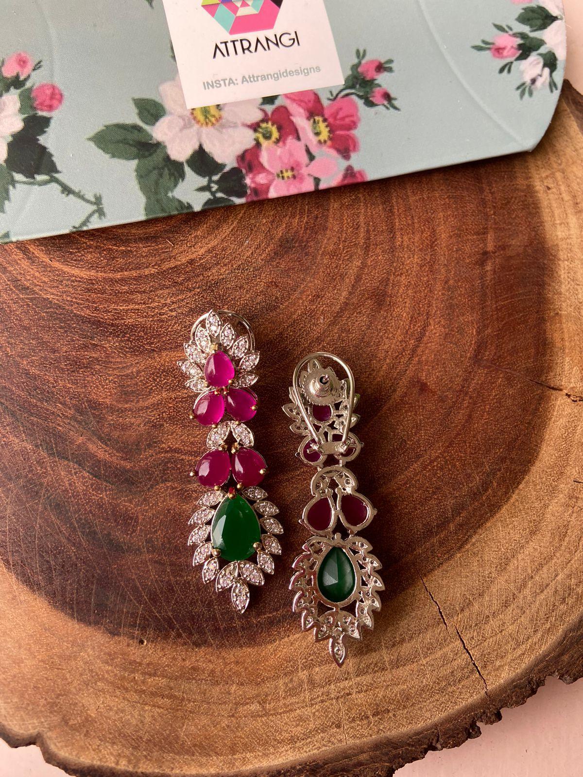 Pistine Gemstone Diamond Earrings | GemZee collection