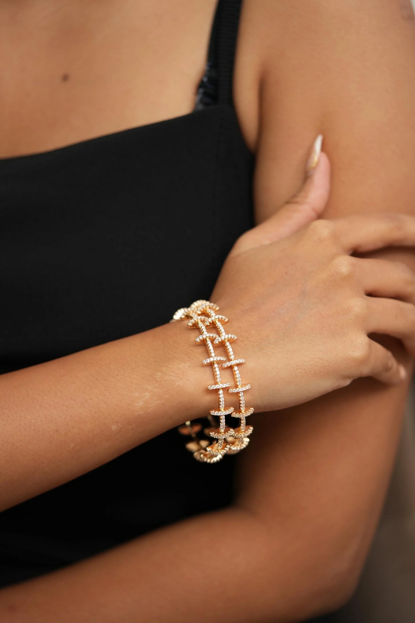 Slay and Sway Designer  Diamond Daily Wear Bangles
