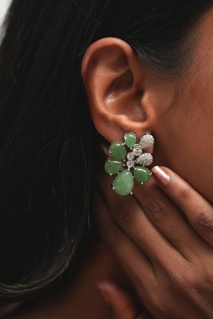 Gemstar Minty Diamond Earrings  | GemZ Collection