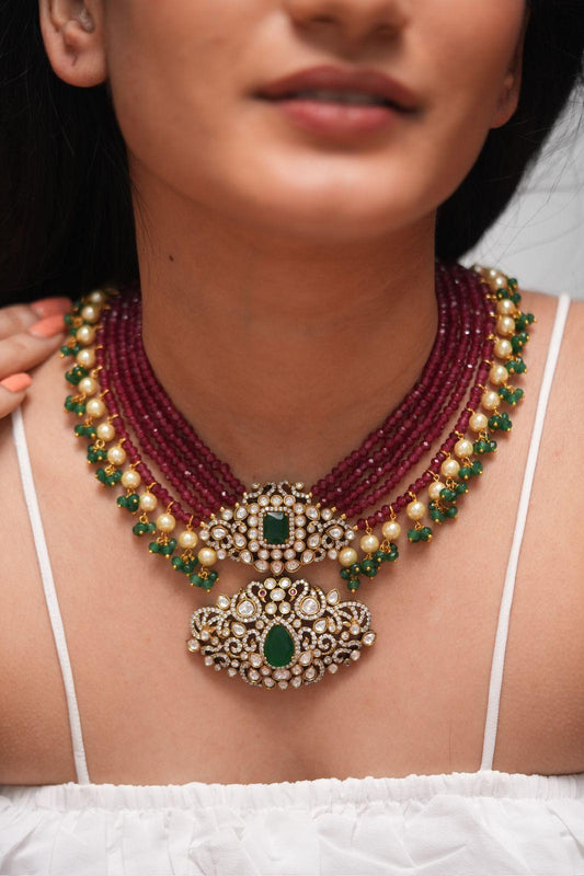 Samohar Crystal Necklace Set