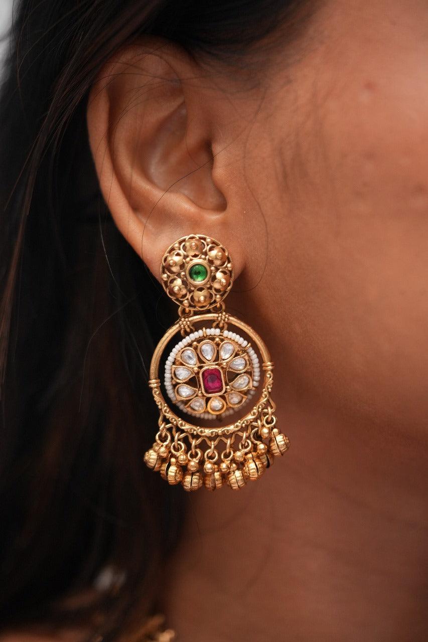 Devahuti Traditional Gold Necklace Set | Sone Pe Suhaga
