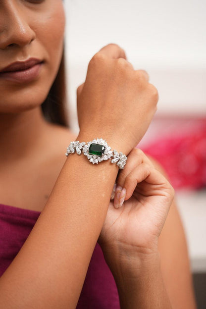 Diamond Veil Coloured Stone Tennis Bracelet