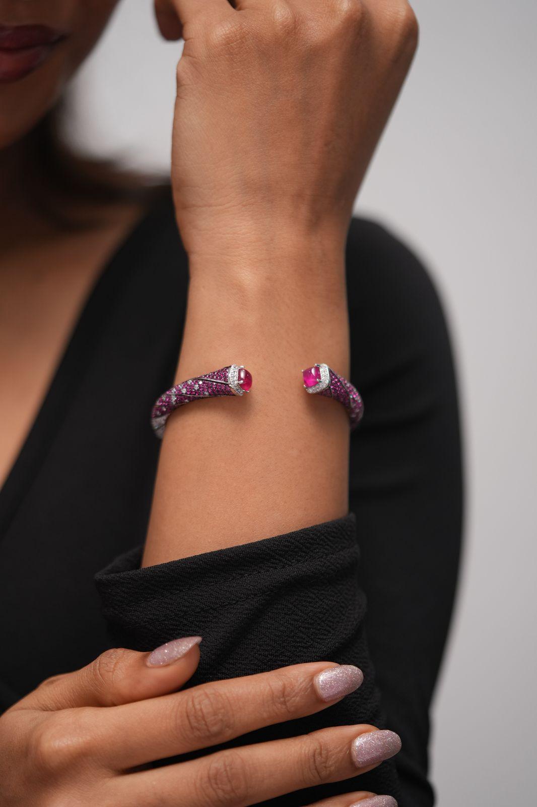 Dressing Lola Coloured Stone Diamond Kada