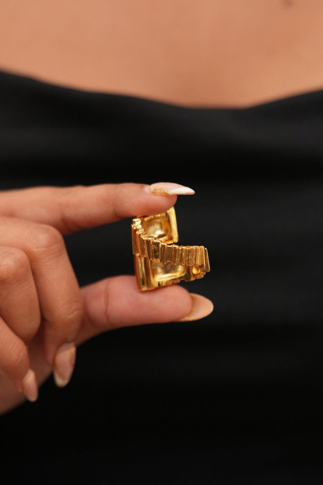 Dual Wrap Golden Ray Western Ring