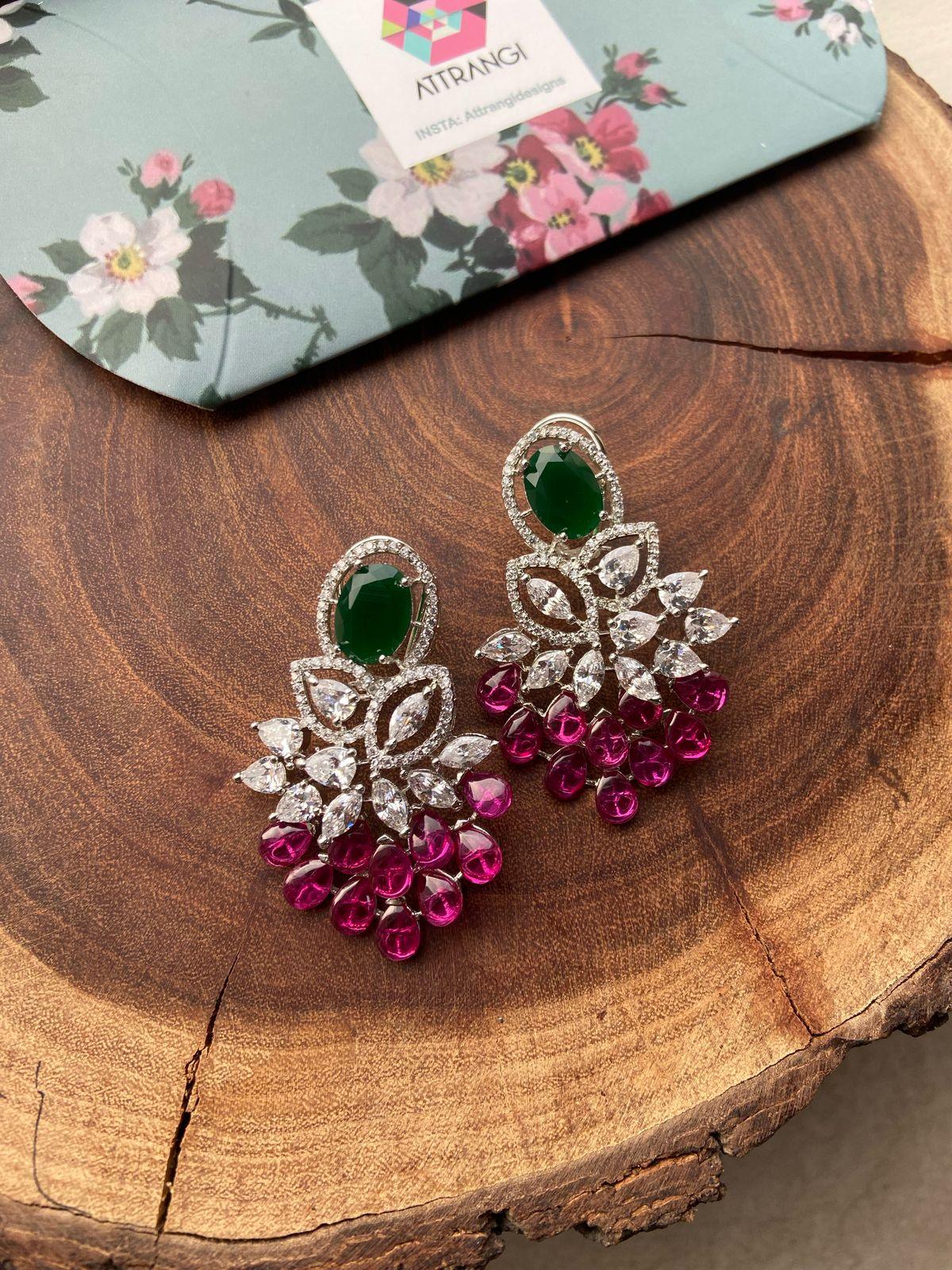 Duet Rhaspody Statement Diamond earrings | GemZ