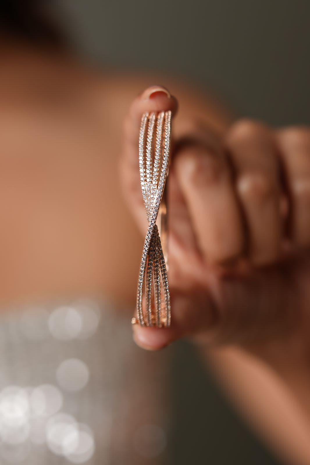 Twirl My Girl Delicate Diamond Bracelet