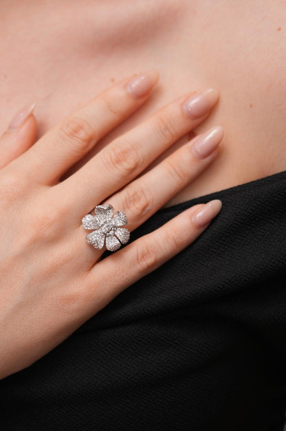 Blooming Floral Crush  Diamond Cocktail Ring