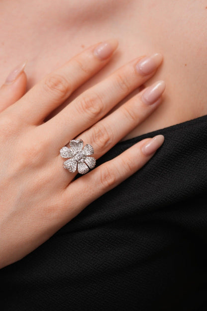 Blooming Floral Crush  Diamond Cocktail Ring