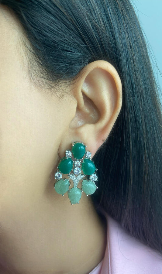 Quinn Floral Statement Earrings | GemZ Collection