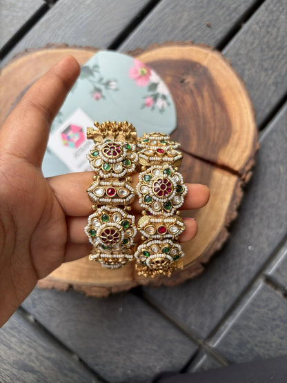 Phoolkari Openable Gold Kada  | Sone Pe Suhaga