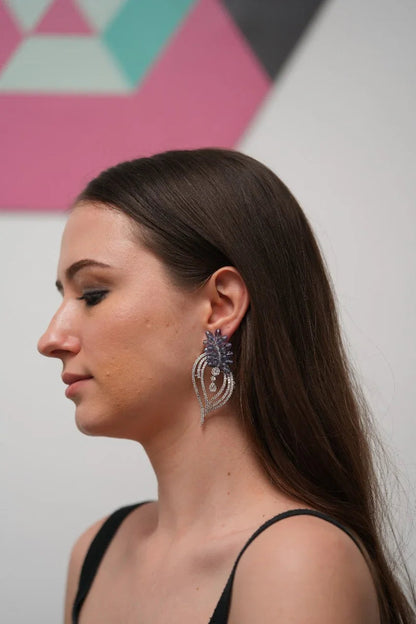 Beaded Spirit Oversized Diamond Earrings