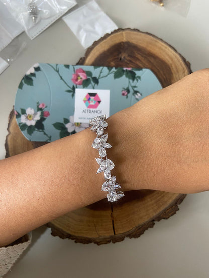 Pear Oval Marquise Diamond Solitaire Bracelet | 35 cents