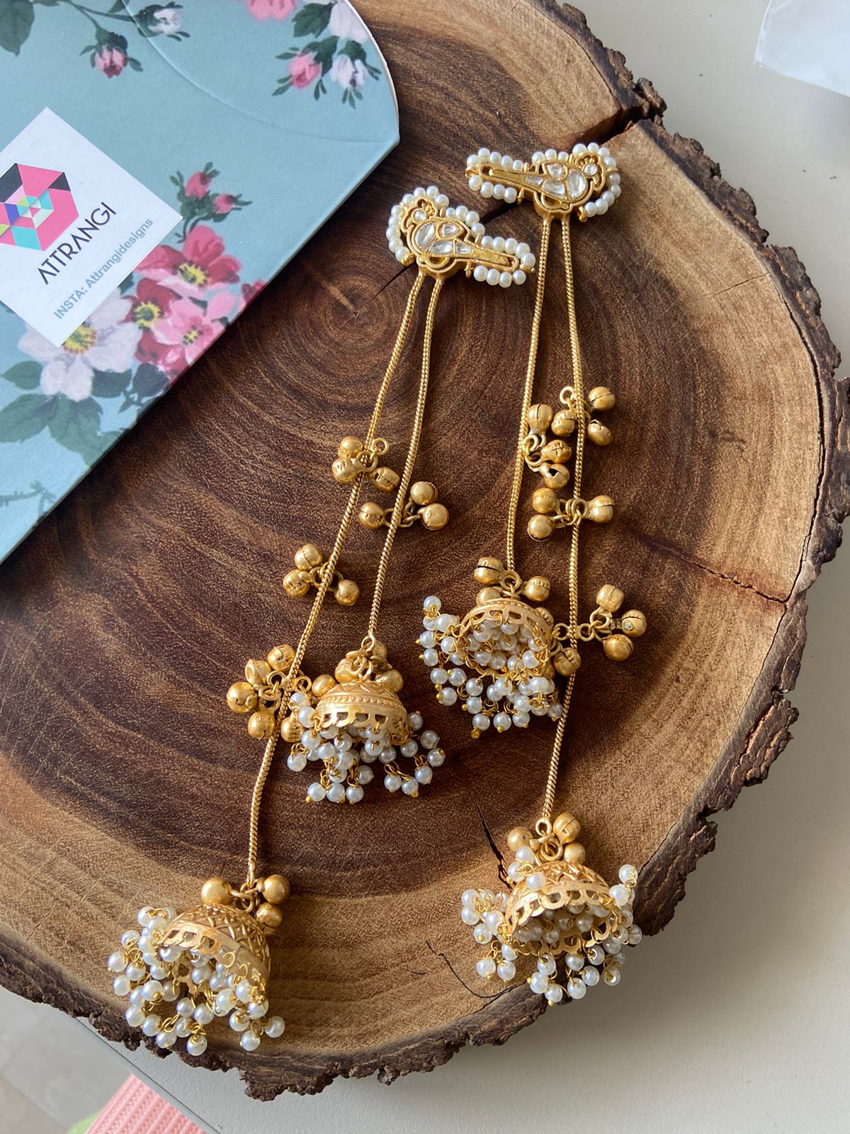 Chidiya Banjaran Long Indian Tribal Earrings | Shoulder Dusters