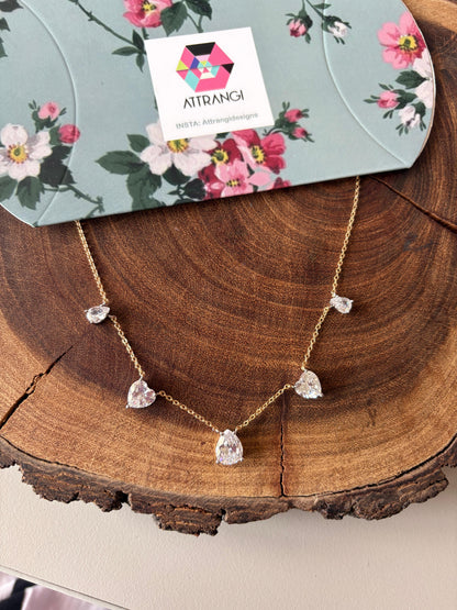 Big Diamond Solitaires for a Delicate Necklace