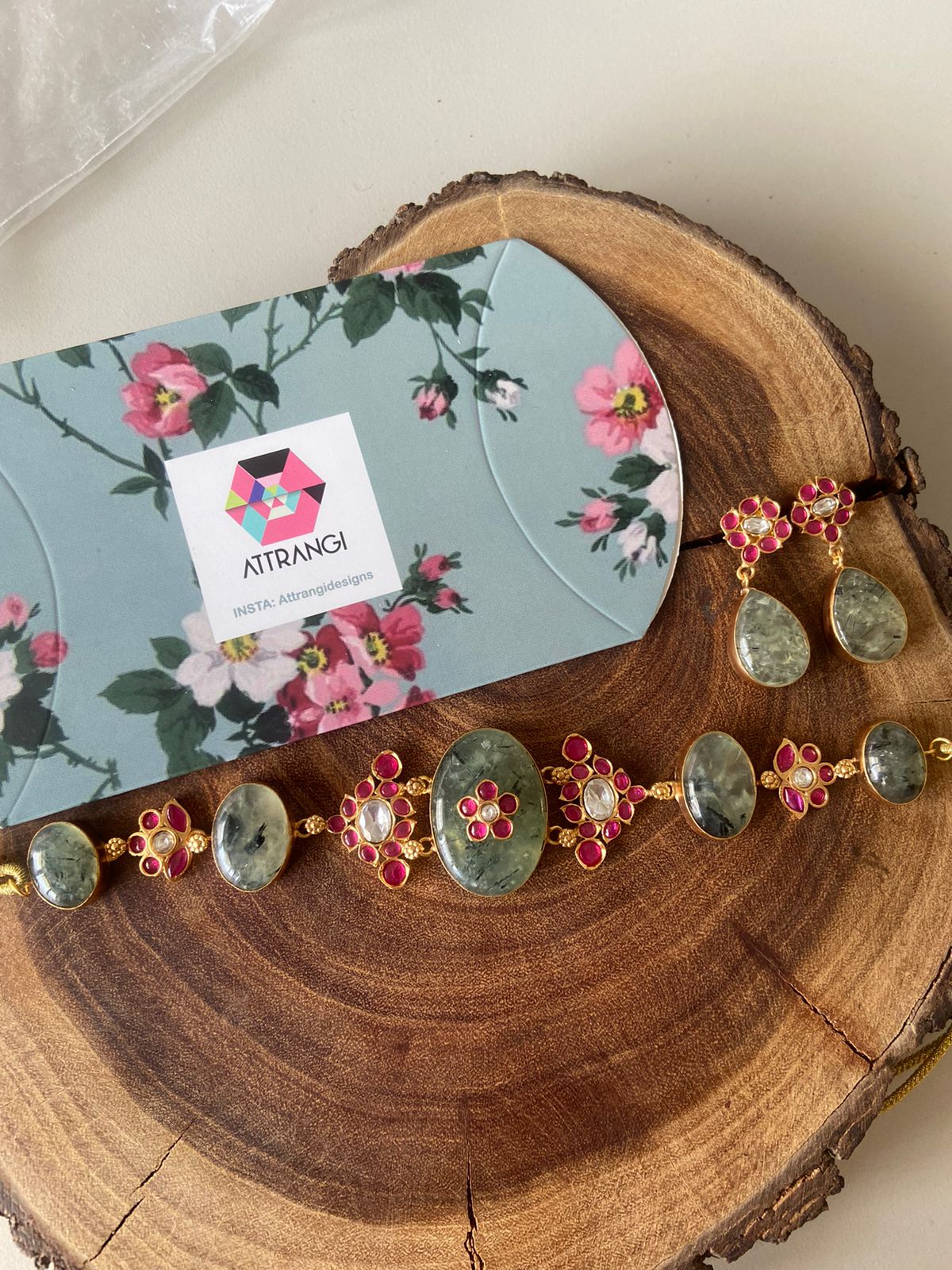 Hariti Gemstone Polki Choker Set | GemZ