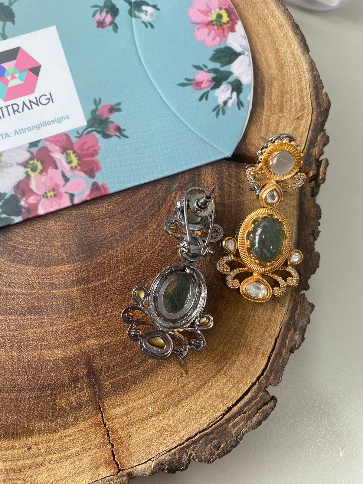 Earthy Sabhya Indo western Earrings | GemZ