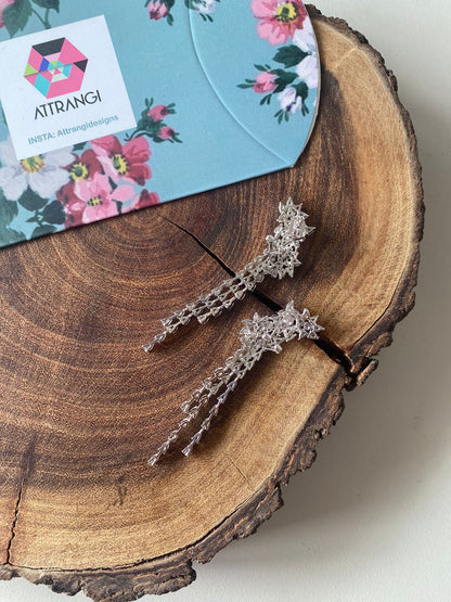 Diamond Pitara Delicate along Dangler Earrings