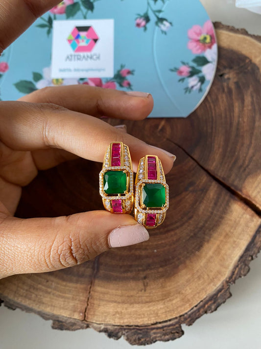 Diamond Crush Next To Real Balis | Western Earring