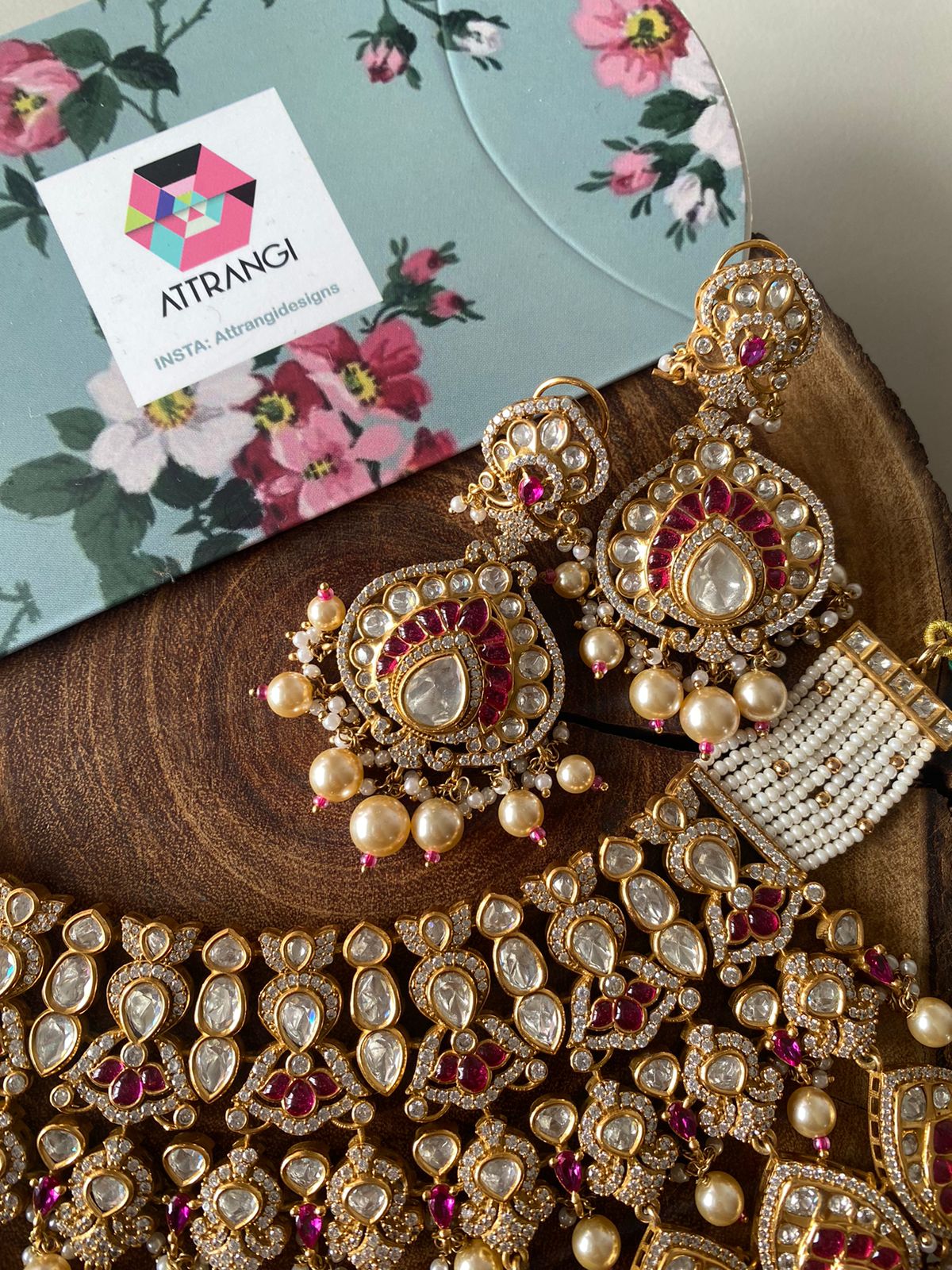 Sundari Moissanite Bridal Choker Set