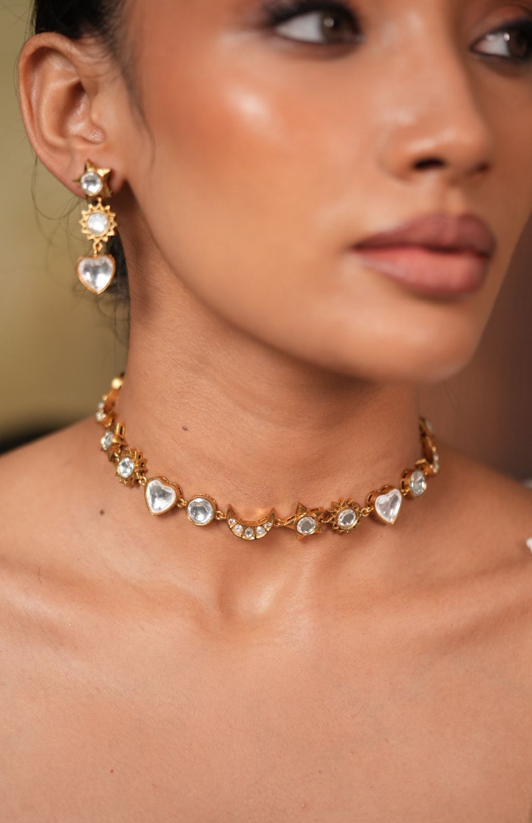 Chaand Aur Taare Saare Polki Necklace | Choker Set