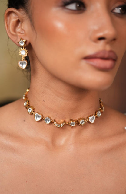 Chaand Aur Taare Saare Polki Necklace | Choker Set