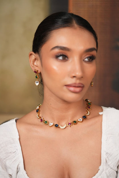 Chaand Aur Taare Saare Polki Necklace | Choker Set