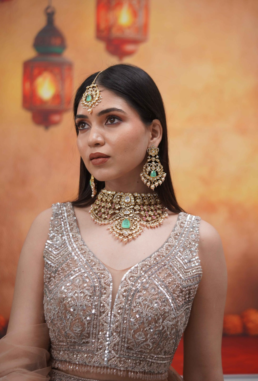 Banno Rani Ultimate Polki Moissanite Rich Indian Bridal set