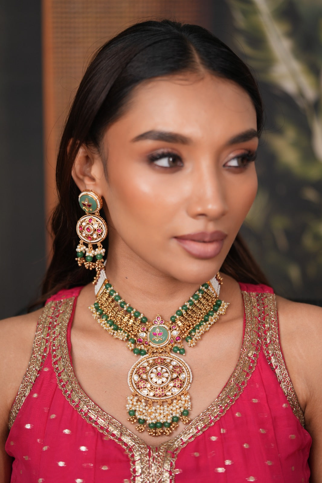 Shivapriya Heavy Traditional Gold Necklace Set | Sone Pe Suhaga