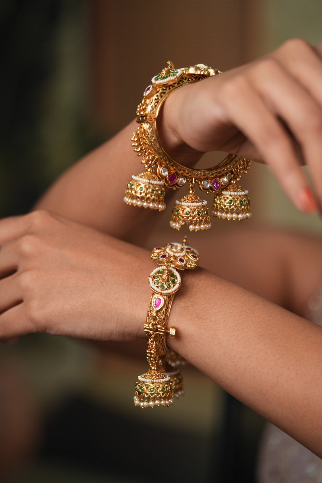 Nita Kalire Gold Traditional  Kada | Sone Pe Suhaga