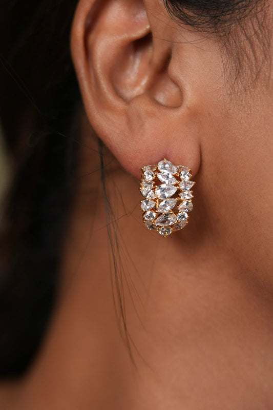 Gigi Multi Solitaire Diamond Bali Earrings