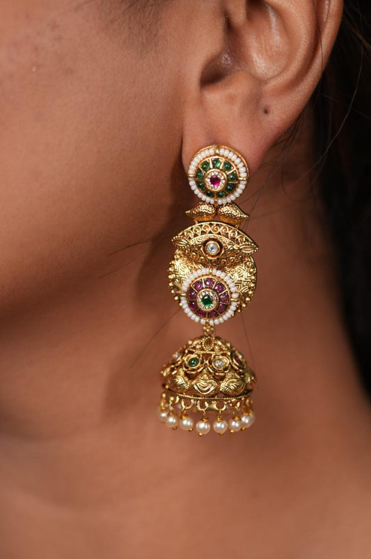 Sone Pe Suhaga Big Gold Jhumkas | Sone Pe Suhaga Collection