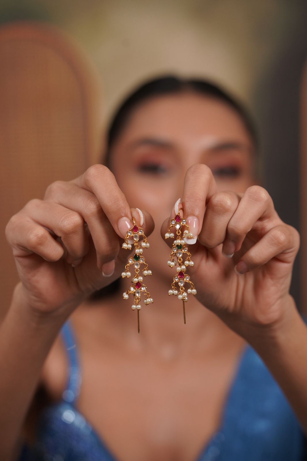 Teenphool Sui Dhaaga Earcuff Indian Earring