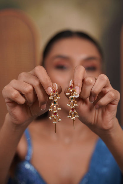 Teenphool Sui Dhaaga Earcuff Indian Earring