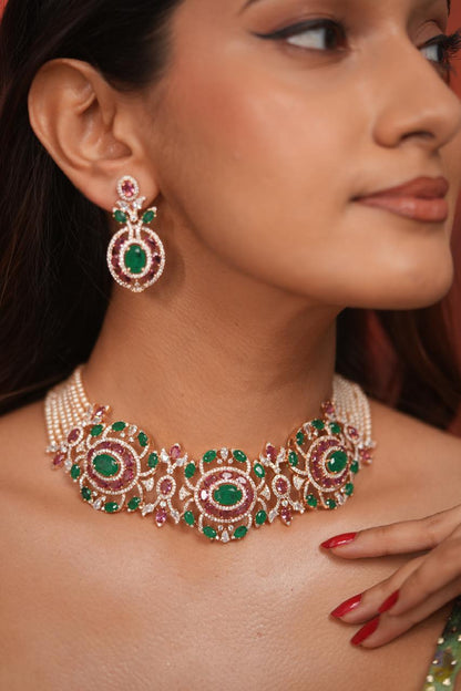 Emerald Rose Bloom Diamond Pastel Set | Enchanted Garden