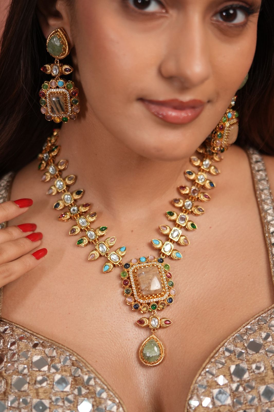Shammi Sabhya Multicoloured Gemstone Set | GemZ