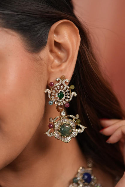 PRE - ORDER Bijooriya Sabhya Big Designer Multicolour Set | GemZ