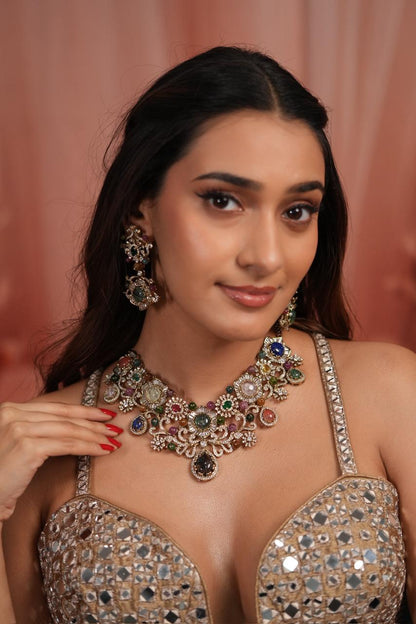 PRE - ORDER Bijooriya Sabhya Big Designer Multicolour Set | GemZ