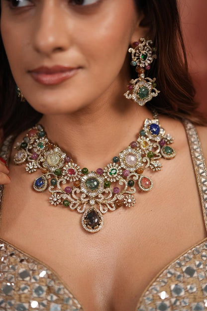PRE - ORDER Bijooriya Sabhya Big Designer Multicolour Set | GemZ