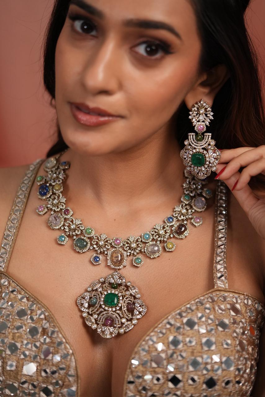 Glitterati Sabhya Oversized Multicolour Pastel Set | GemZ