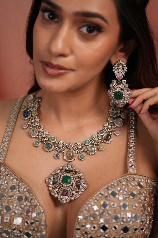 Glitterati Sabhya Oversized Multicolour Pastel Set | GemZ
