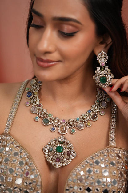 Glitterati Sabhya Oversized Multicolour Pastel Set | GemZ