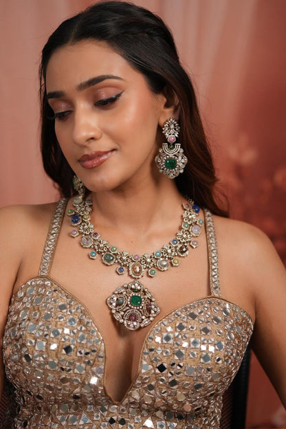 Glitterati Sabhya Oversized Multicolour Pastel Set | GemZ
