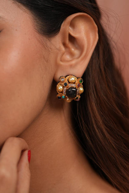 Jimki Multicoloured Pearl Pop Sabhya Studs | GemZ